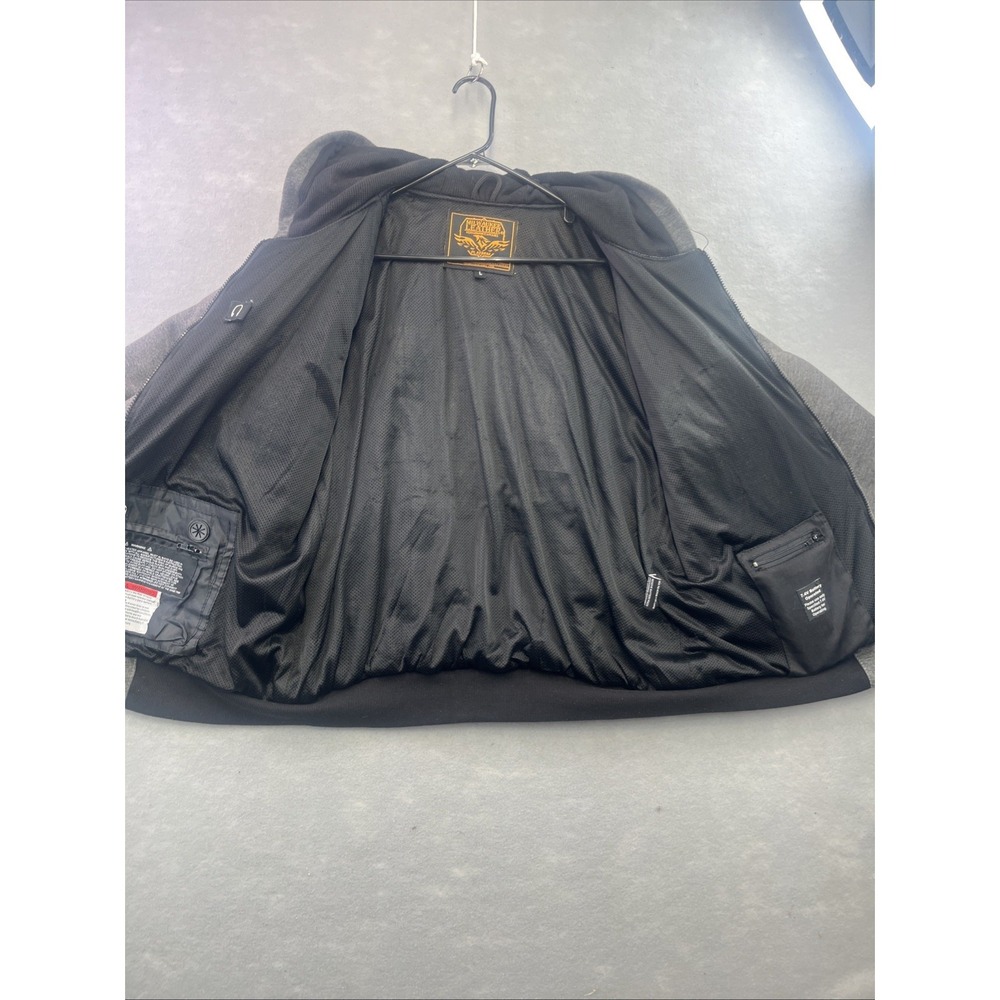 Milwaukee Leather Jacket Hood Women L Black Platinum Heated Hoodie Battery Pack - Picture 9 of 16